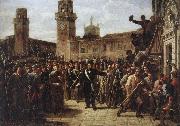 Vincenzo Giacomelli Daniele Manin and the Insurgents Capture the Arsenal oil on canvas